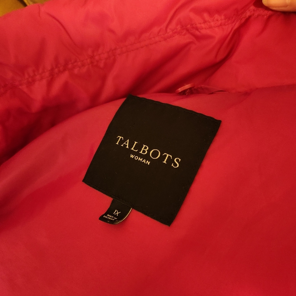 Talbots Women's Pink Quilted Jacket Size 1X Like New - Picture 6 of 7